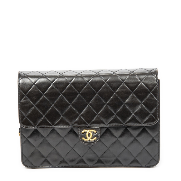 Chanel Vintage Push Lock Straight Flap - Picture 1 of 10